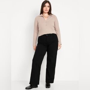 High-Waisted Wow Wide-Leg Jeans